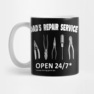 Dad's Repair Service For Handy Dads Fun Mug